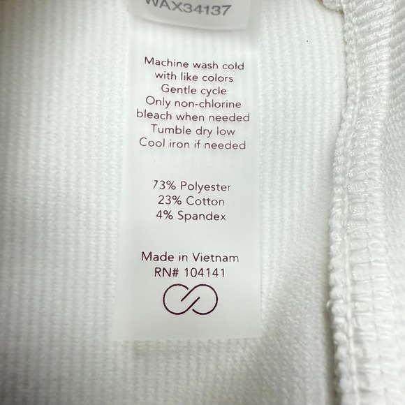 CALIA Women's Elevate Ottoman Wedge Mock Neck Funnel Pullover NWT Size XXL White - Picture 11 of 11